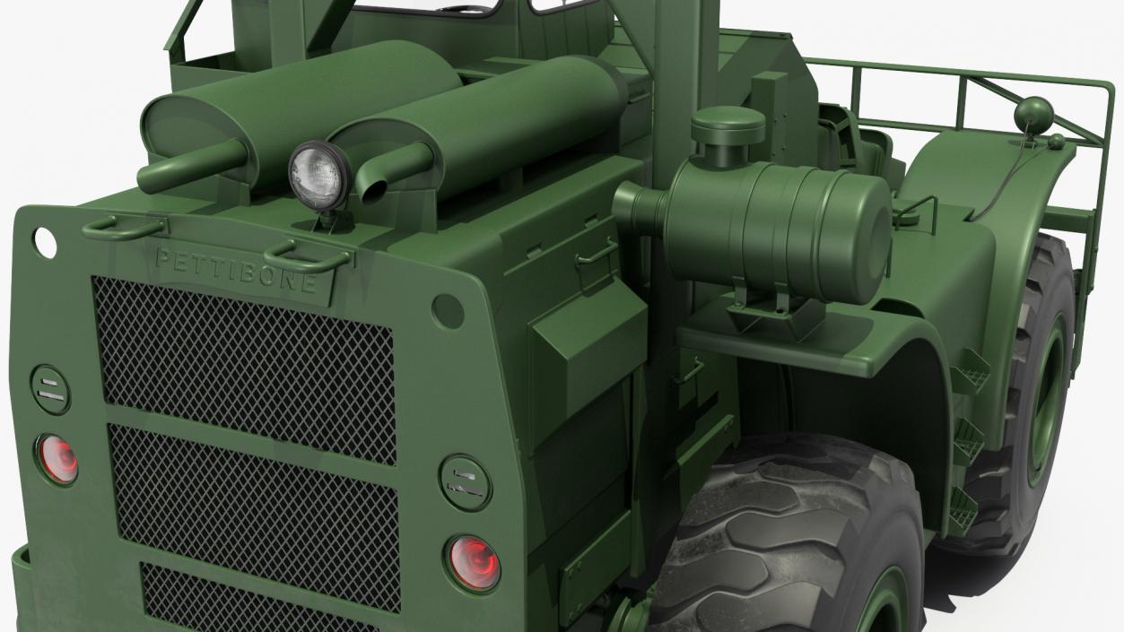 Pettibone Rough Terrain Military Forklift Green 3D