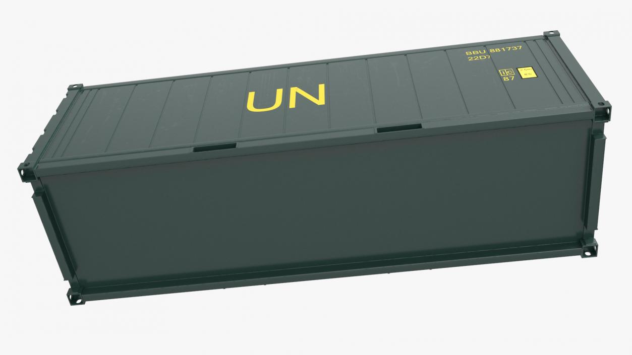 United Nations Refrigerated Container 3D