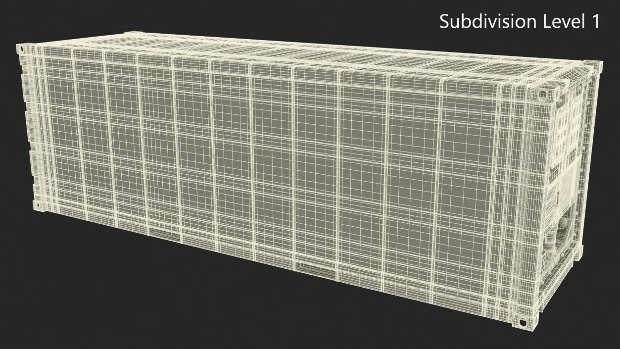 United Nations Refrigerated Container 3D