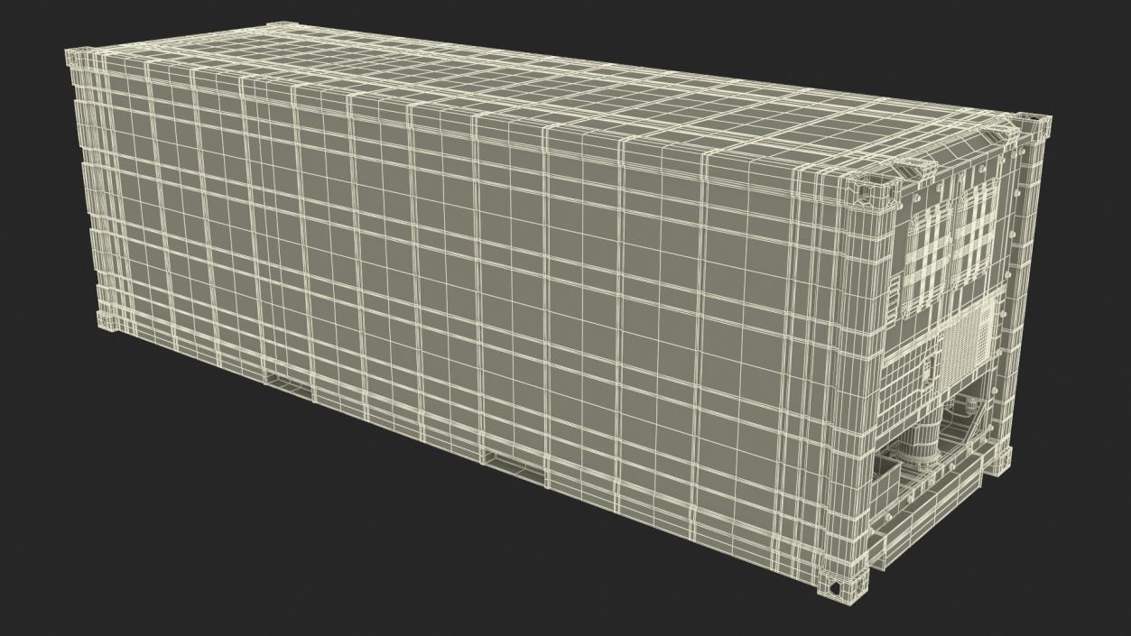 United Nations Refrigerated Container 3D