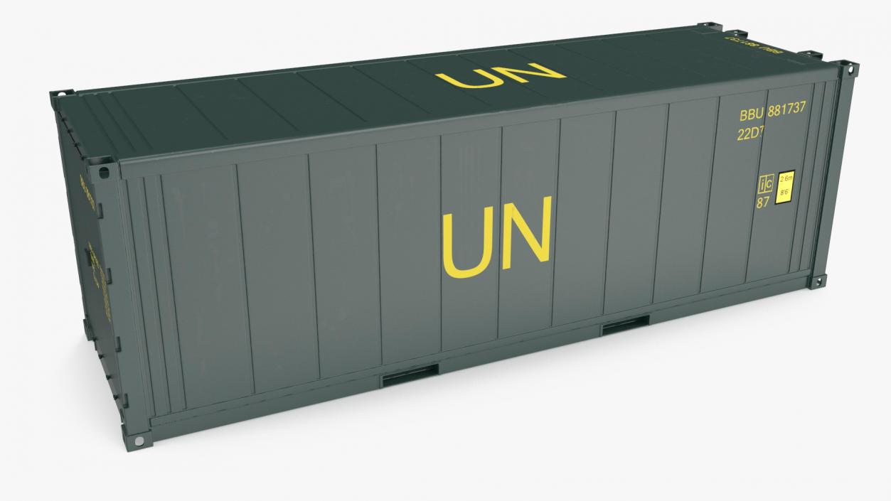 United Nations Refrigerated Container 3D