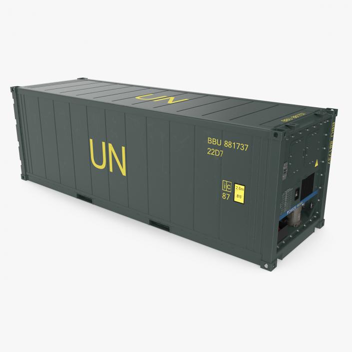 United Nations Refrigerated Container 3D