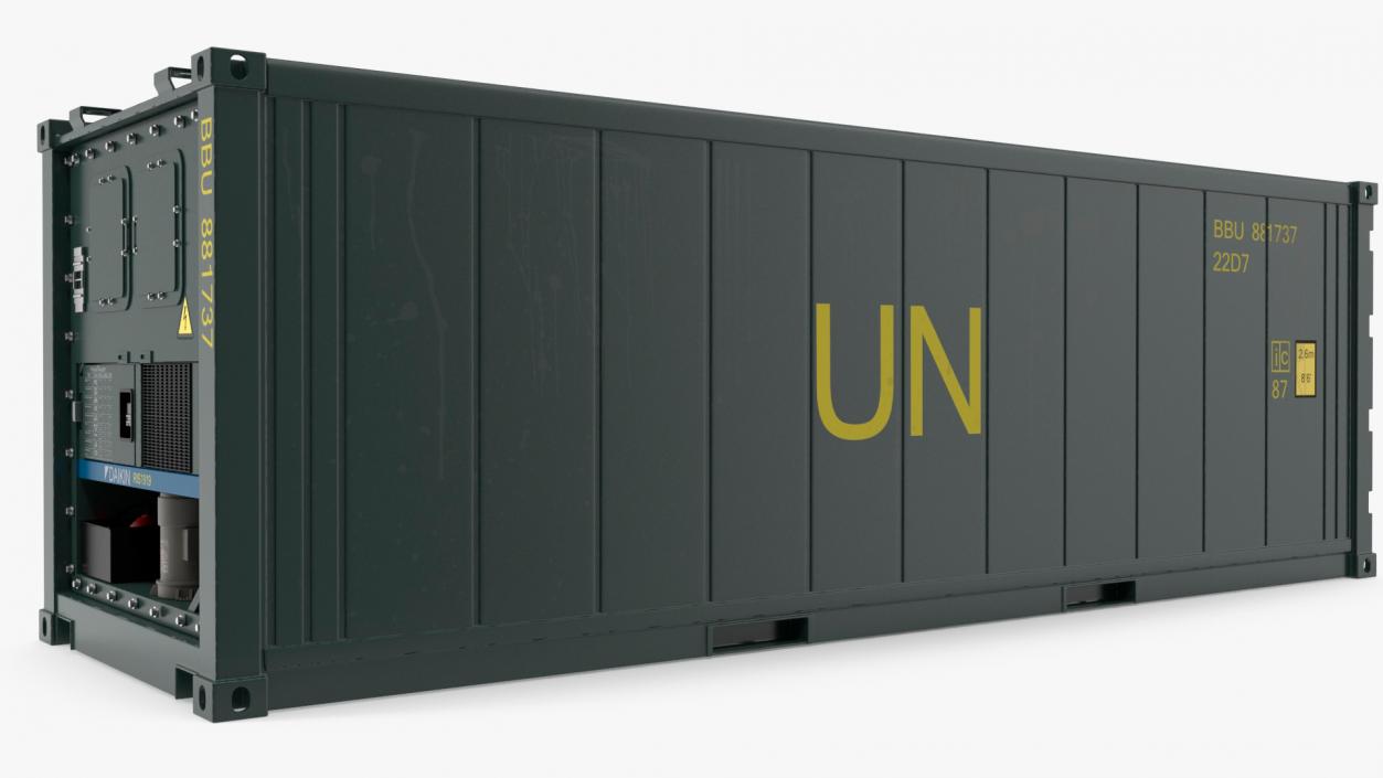 United Nations Refrigerated Container 3D