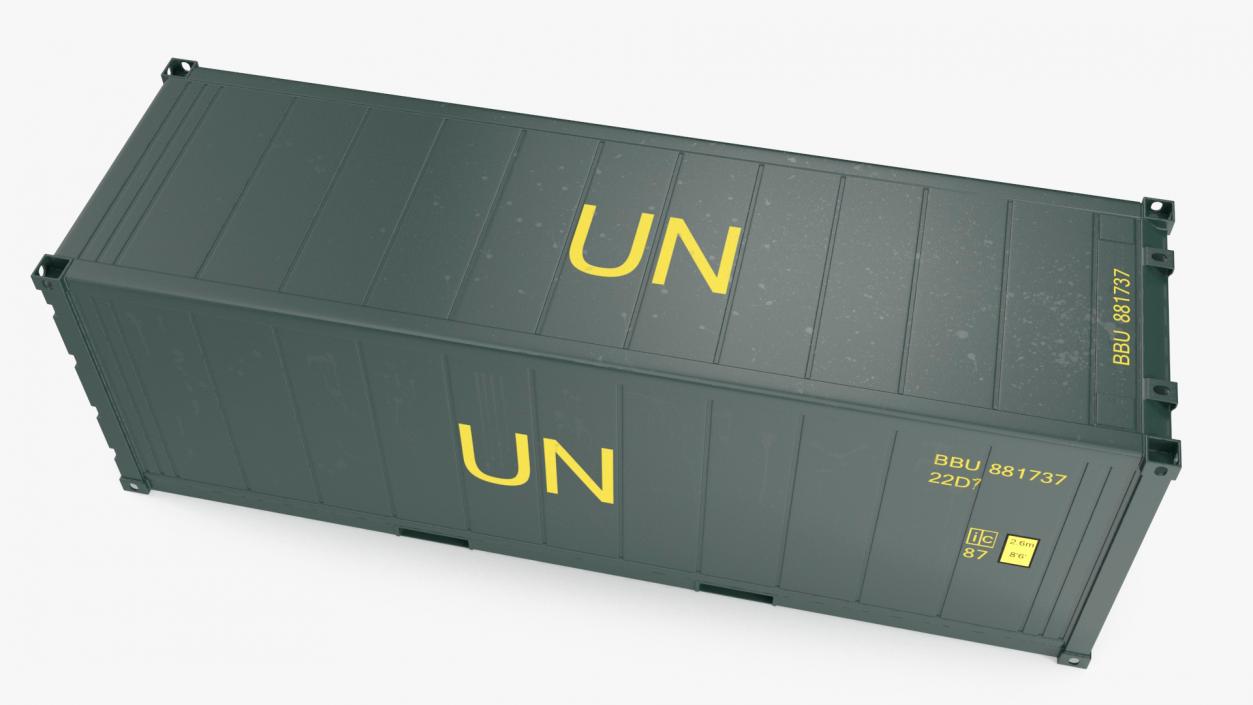 United Nations Refrigerated Container 3D