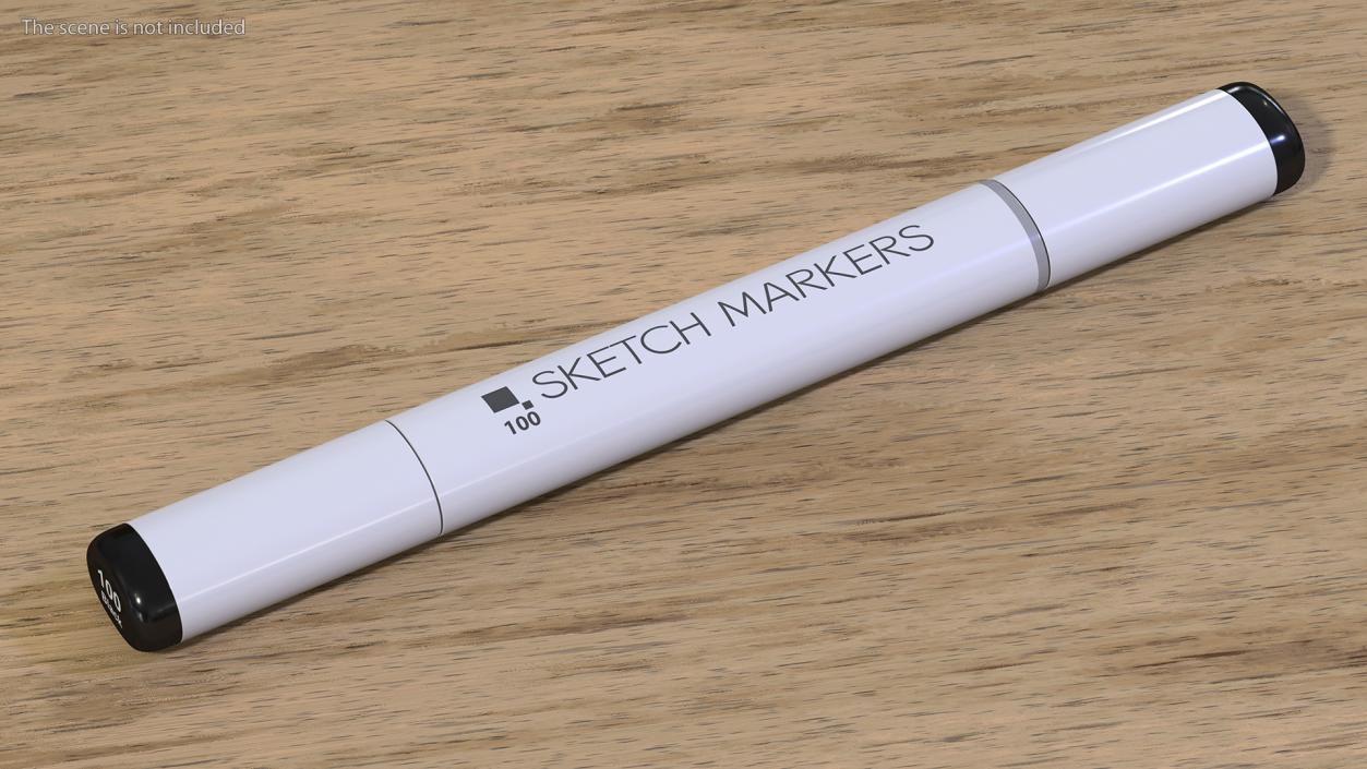 Generic Sketch Marker Black 3D