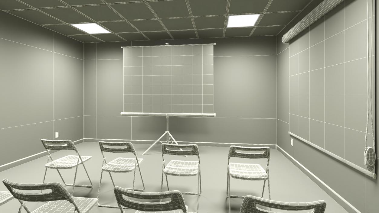 3D Modern Conference Room Interior