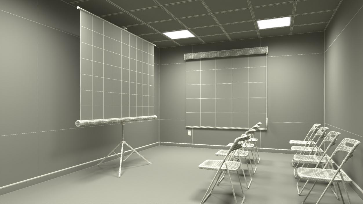 3D Modern Conference Room Interior