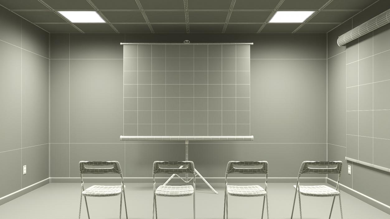 3D Modern Conference Room Interior