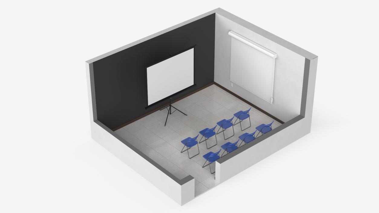 3D Modern Conference Room Interior