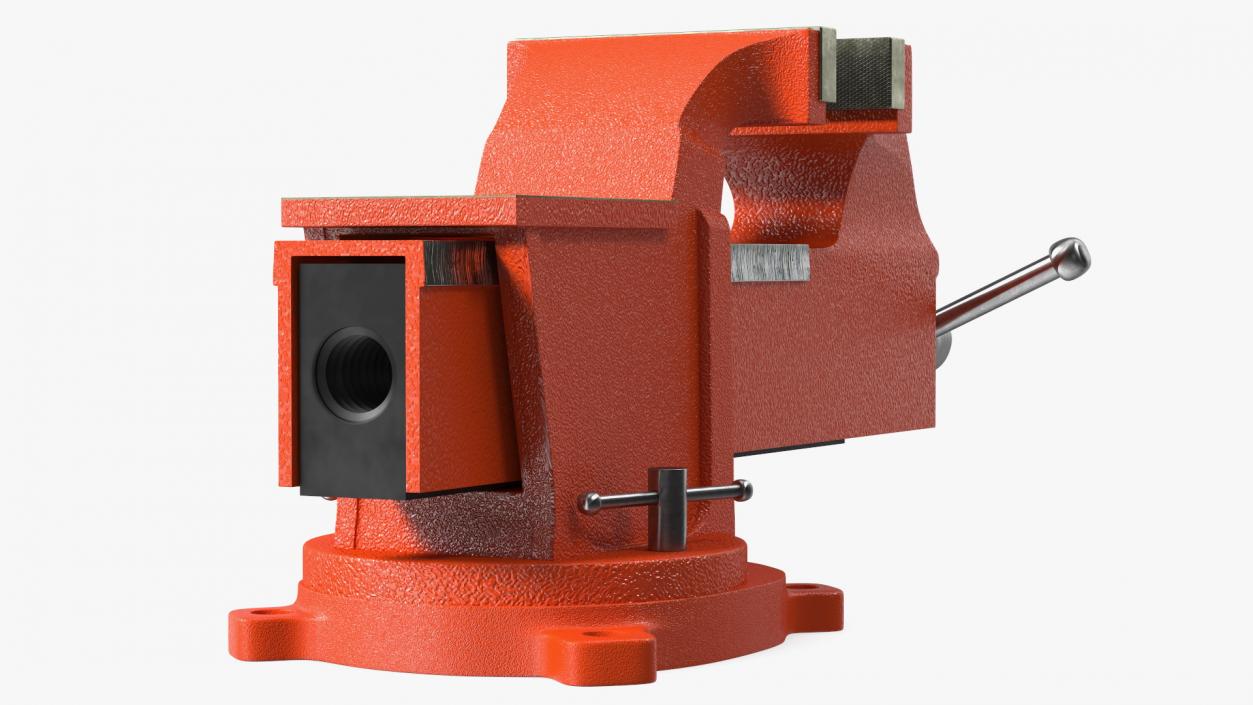 Bench Vise with Swivel Base 3D