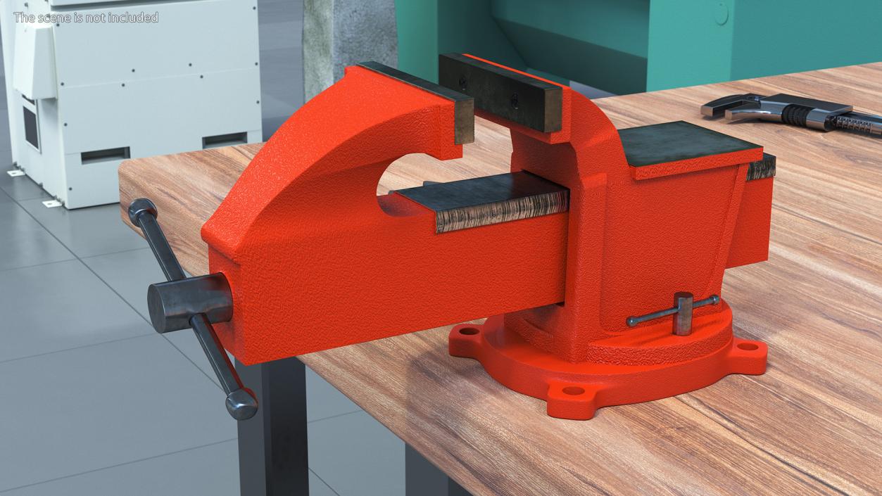 Bench Vise with Swivel Base 3D