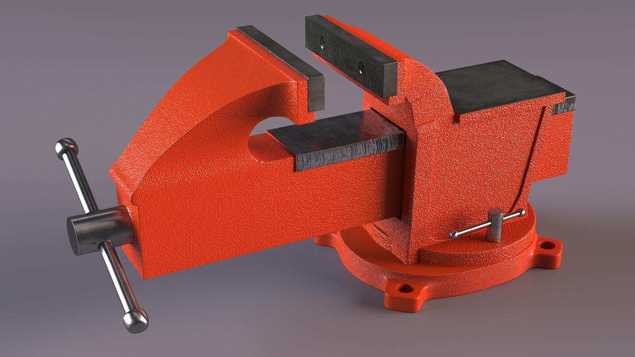 Bench Vise with Swivel Base 3D