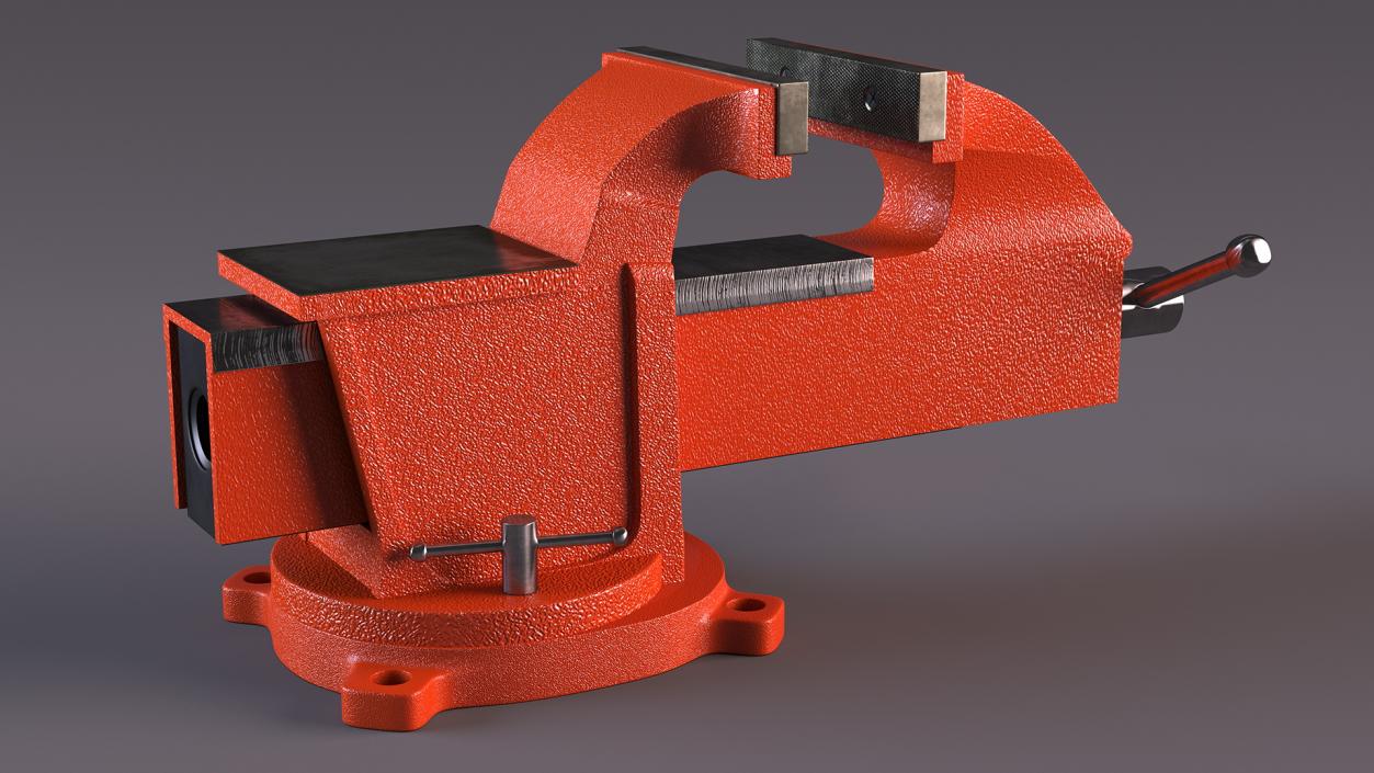 Bench Vise with Swivel Base 3D