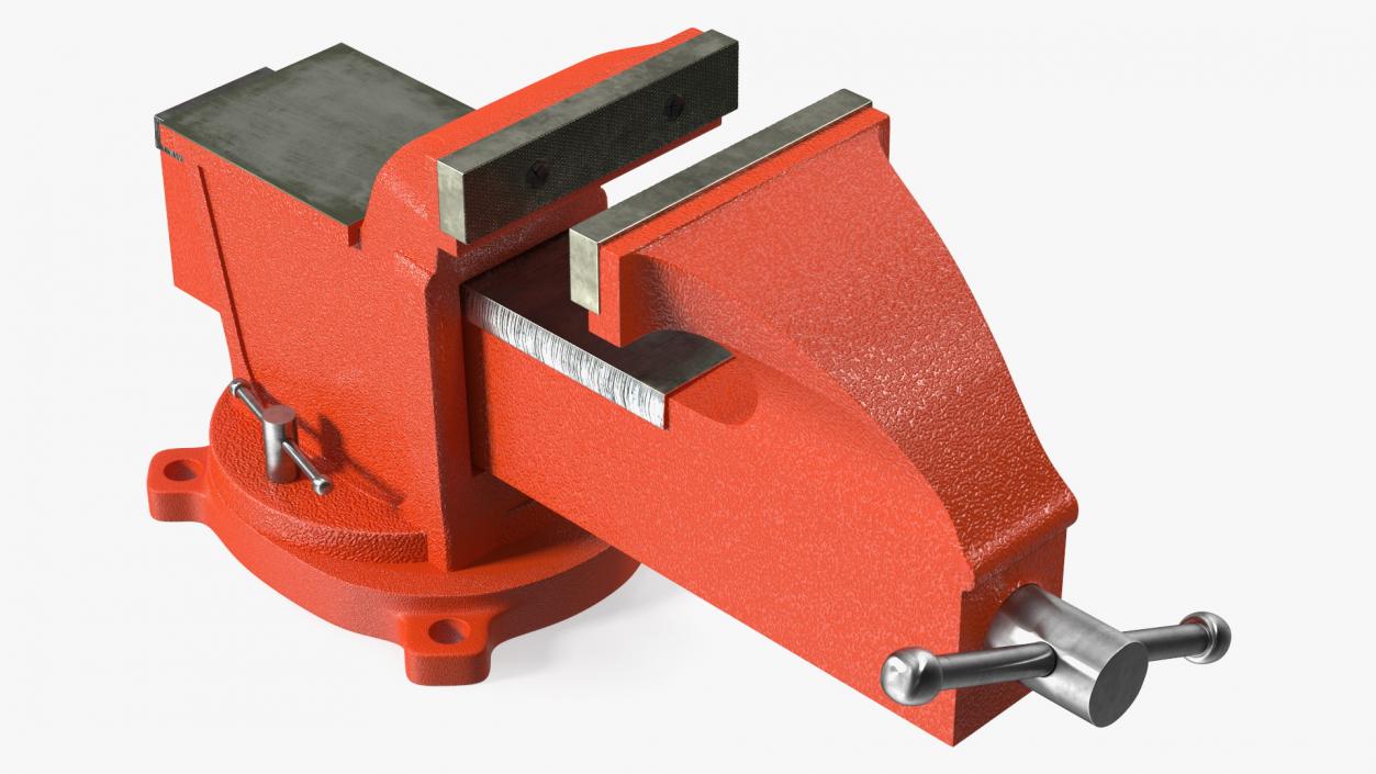 Bench Vise with Swivel Base 3D