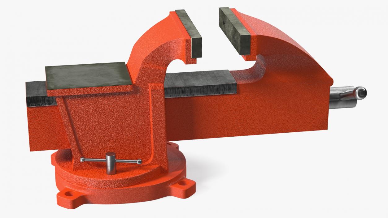 Bench Vise with Swivel Base 3D