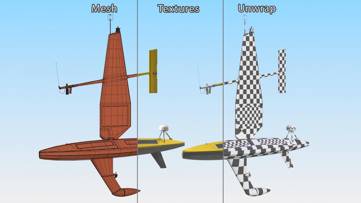 Uncrewed Surface Vehicle 3D model