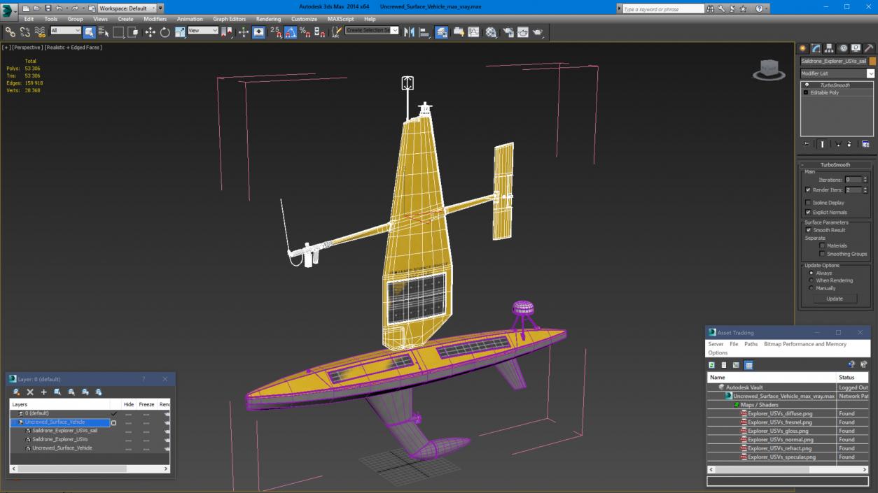 Uncrewed Surface Vehicle 3D model