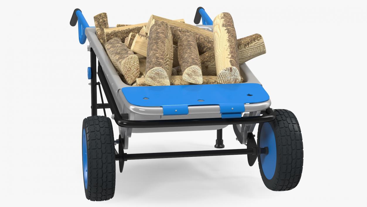 3D model Garden Cart with Firewood