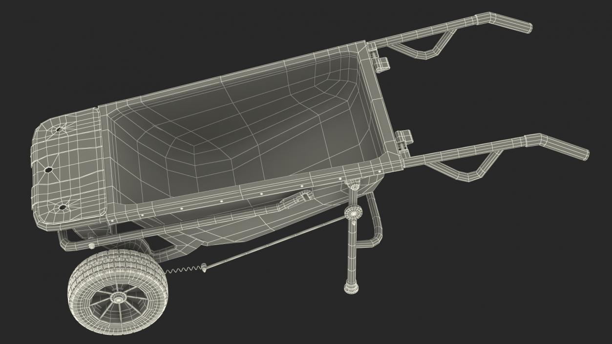 3D model Garden Cart with Firewood