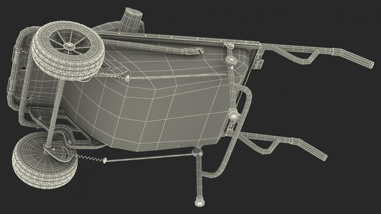 3D model Garden Cart with Firewood