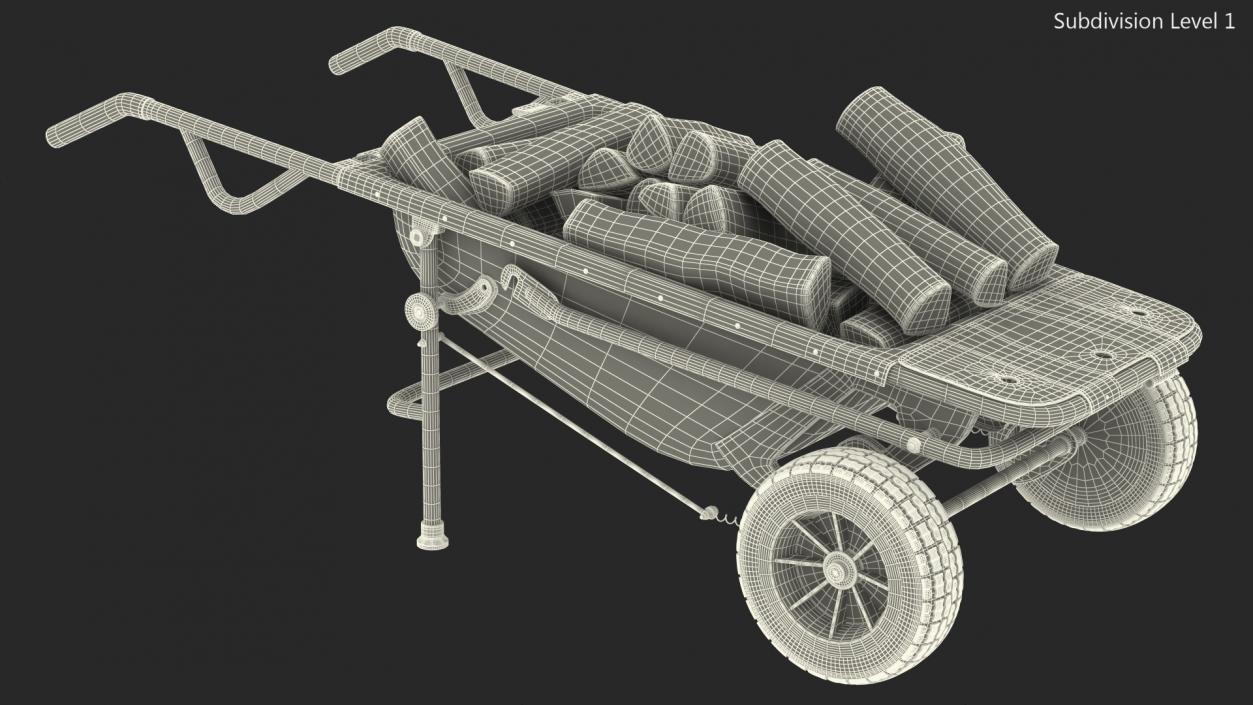 3D model Garden Cart with Firewood