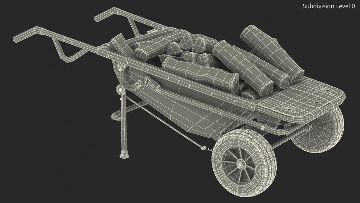 3D model Garden Cart with Firewood