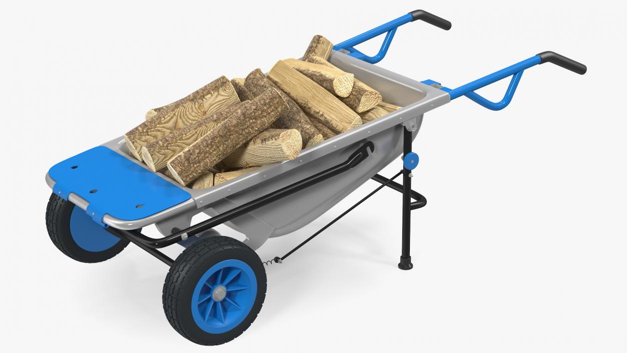 3D model Garden Cart with Firewood