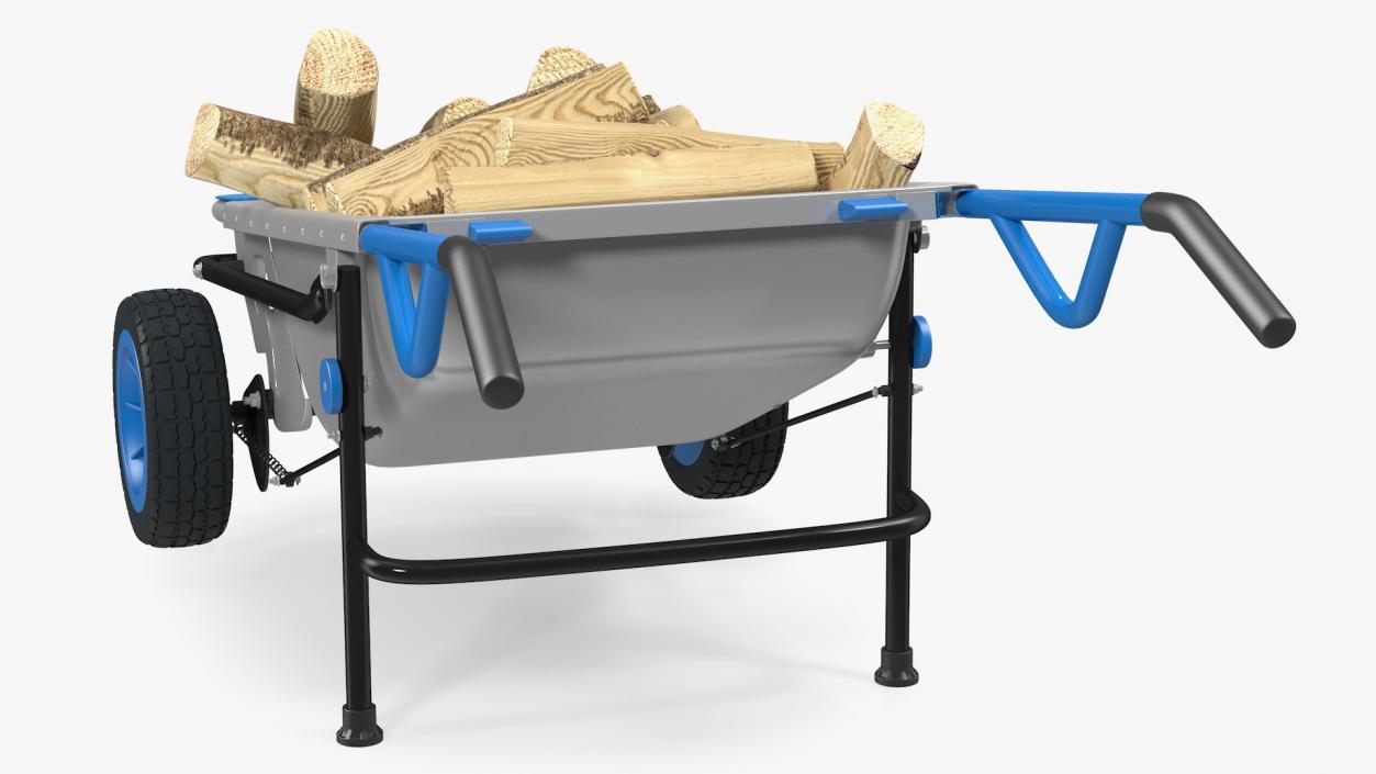 3D model Garden Cart with Firewood