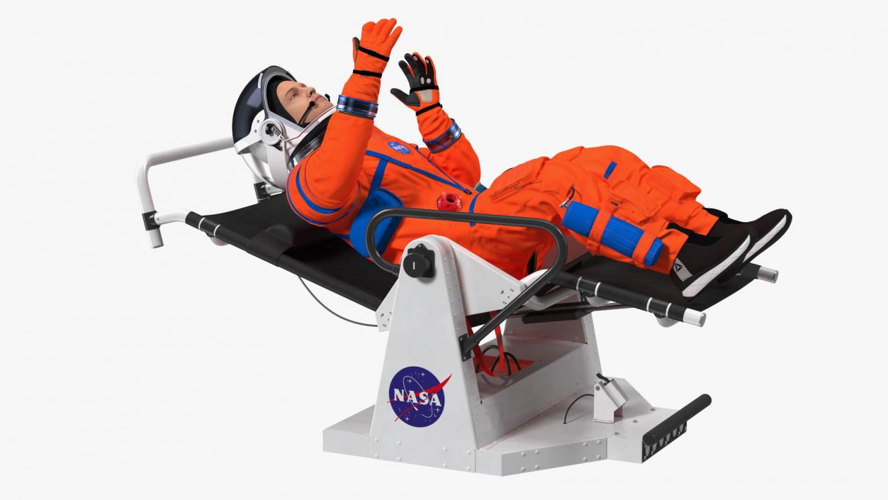 3D NASA Astronauts Train in the Microgravity Simulator