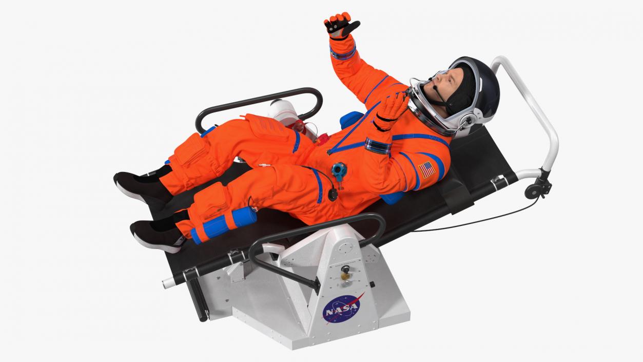 3D NASA Astronauts Train in the Microgravity Simulator