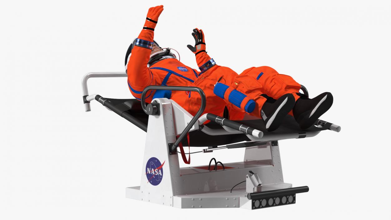 3D NASA Astronauts Train in the Microgravity Simulator