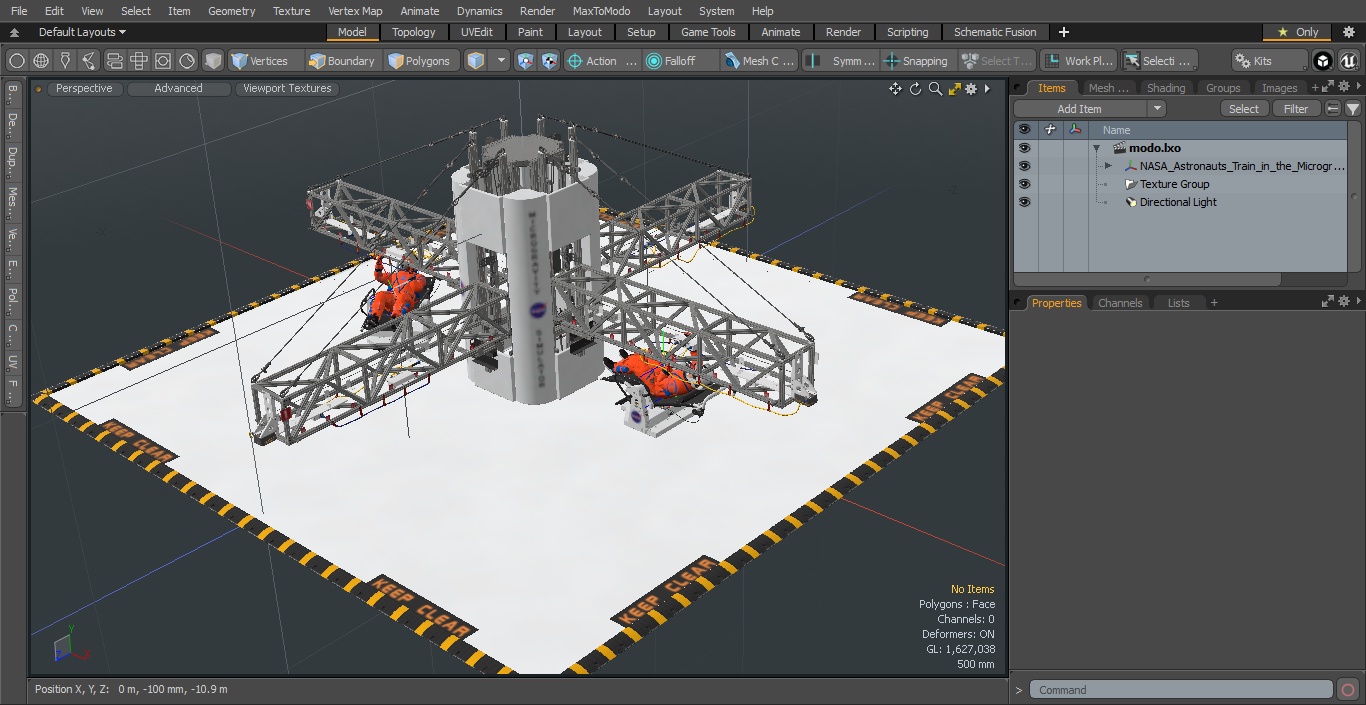 3D NASA Astronauts Train in the Microgravity Simulator