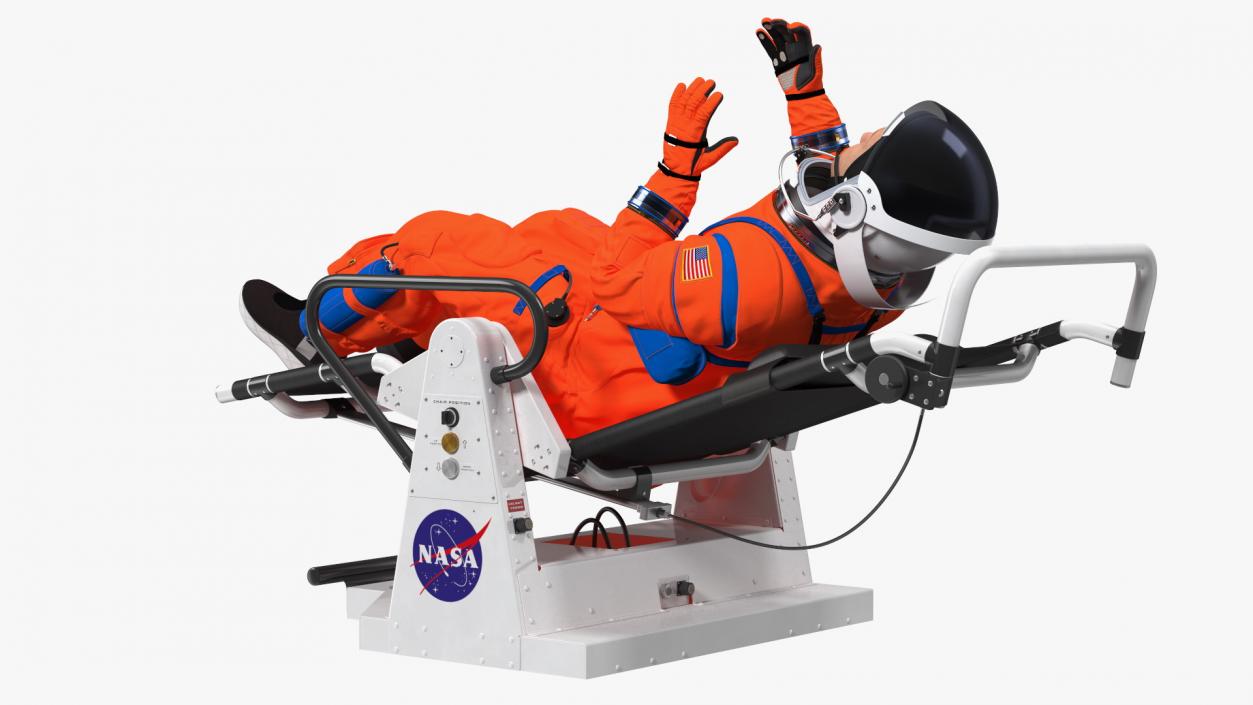 3D NASA Astronauts Train in the Microgravity Simulator