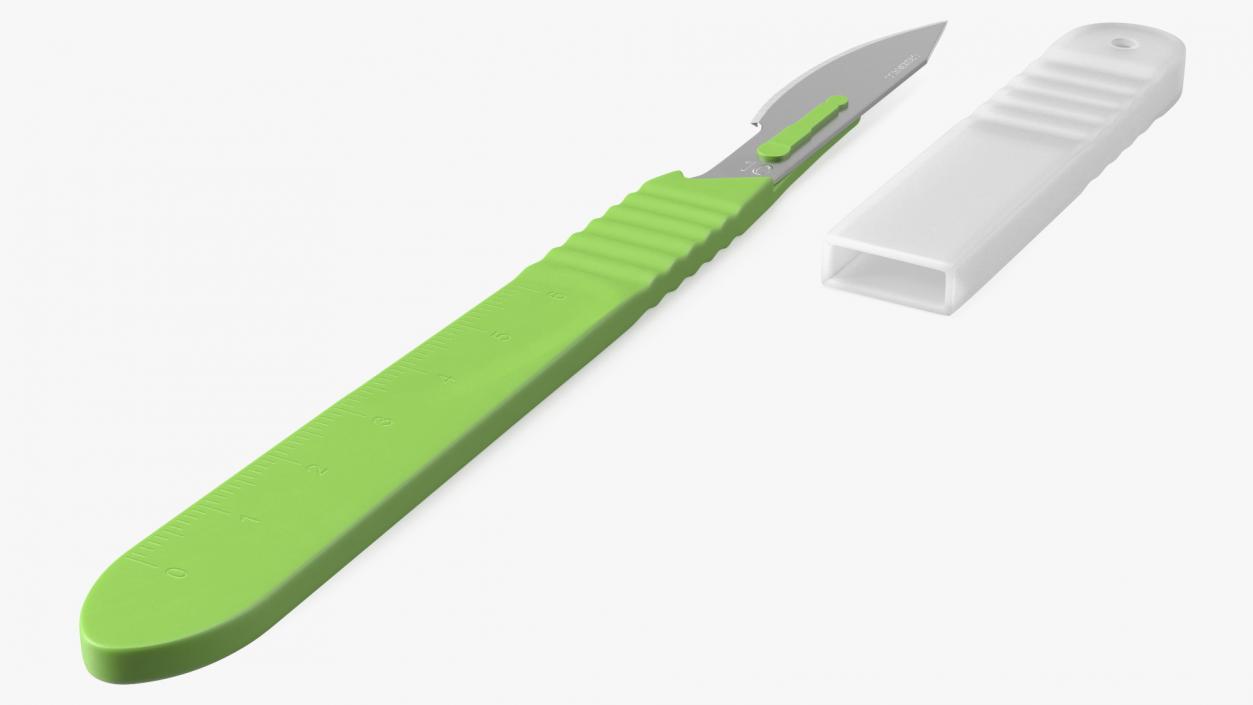 3D model Cynamed Disposable Scalpel with Cap