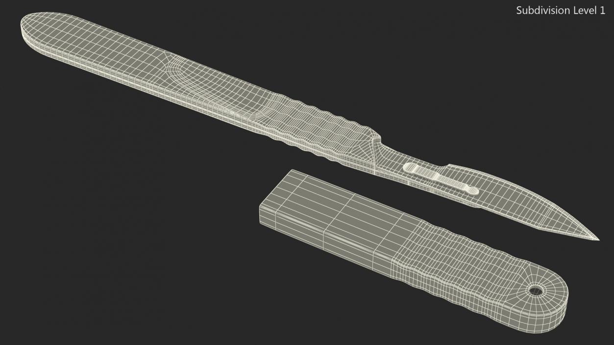 3D model Cynamed Disposable Scalpel with Cap