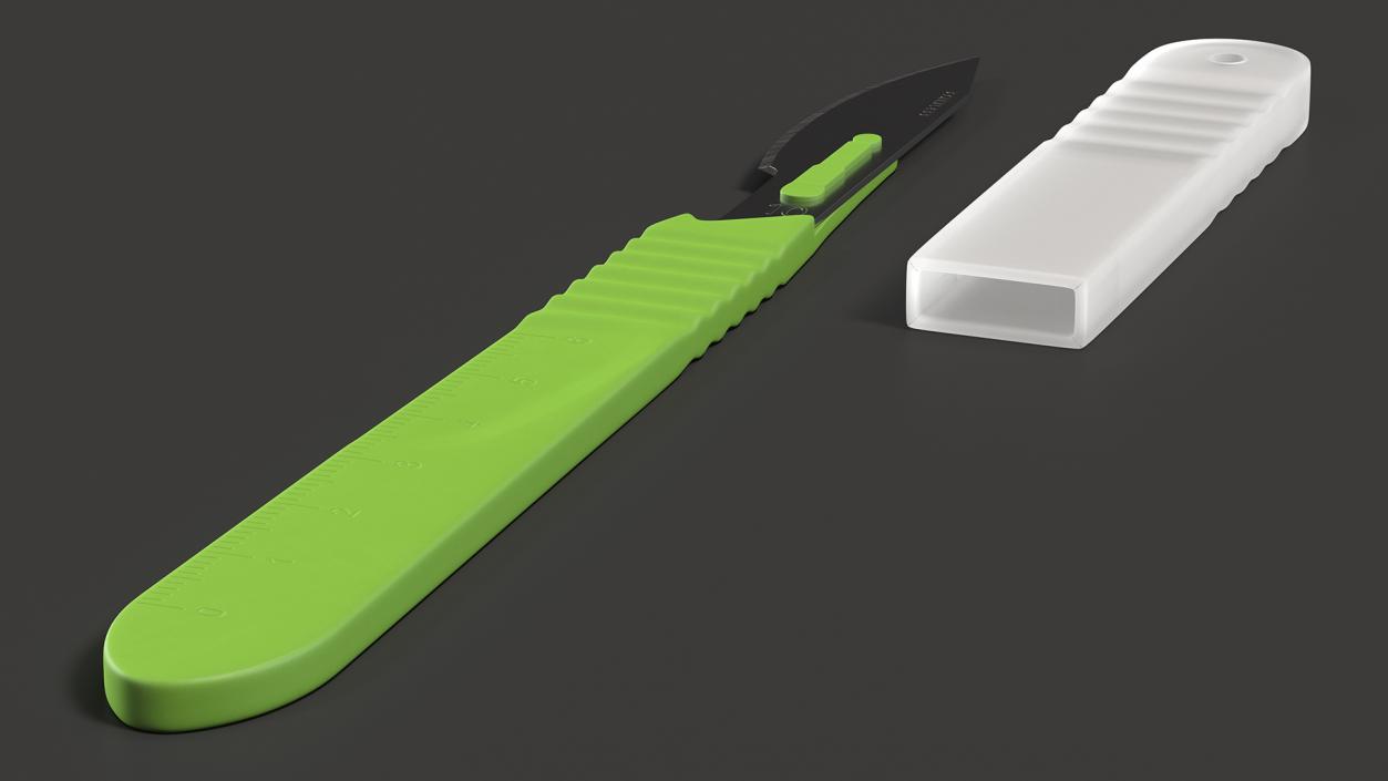 3D model Cynamed Disposable Scalpel with Cap