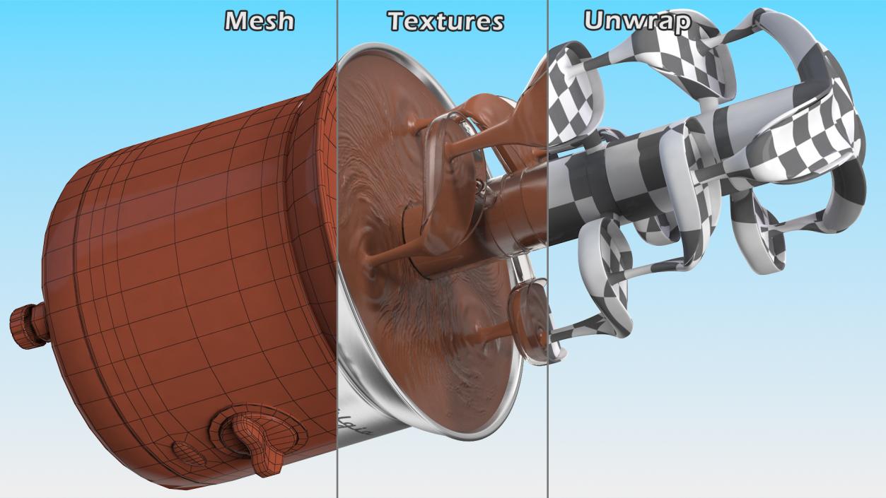 Nostalgia CFF1000 2 Pound Cascading Chocolate Fountain 3D model