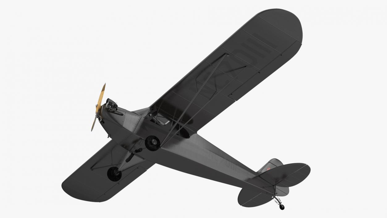 3D Piper Cub Aircraft model