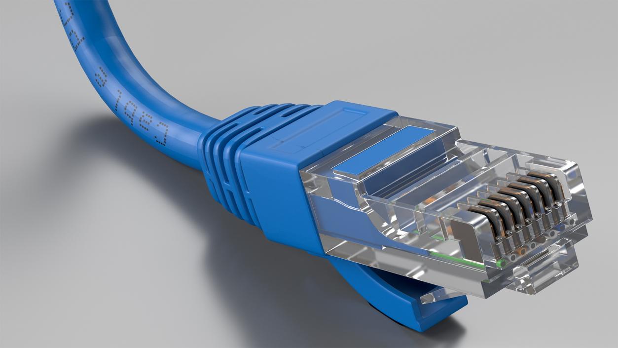 RJ45 Cable Cut 3D model