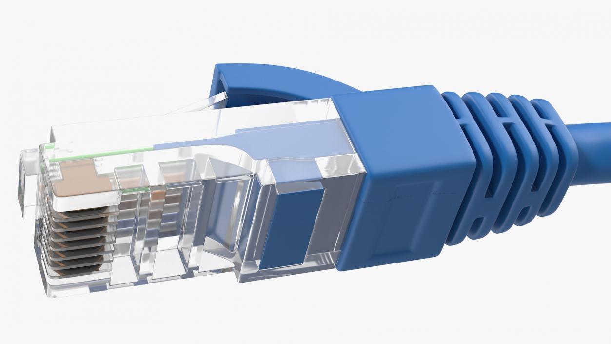 RJ45 Cable Cut 3D model