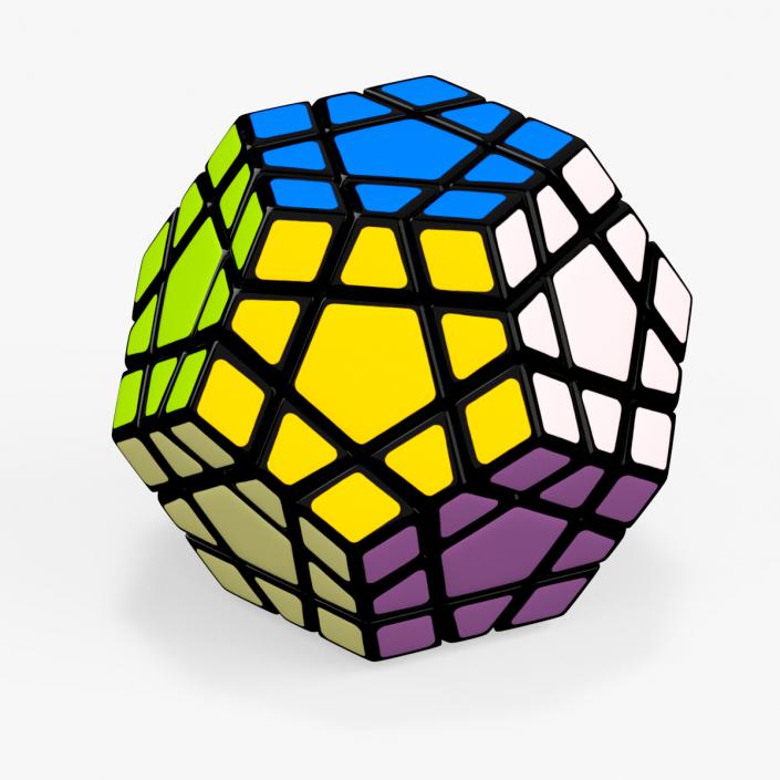 3D Rubiks Megaminx Toy Solved