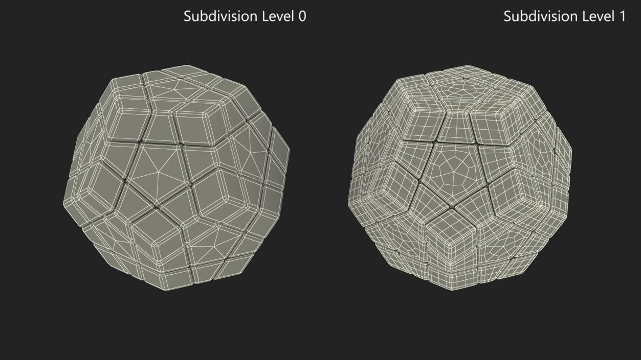 3D Rubiks Megaminx Toy Solved