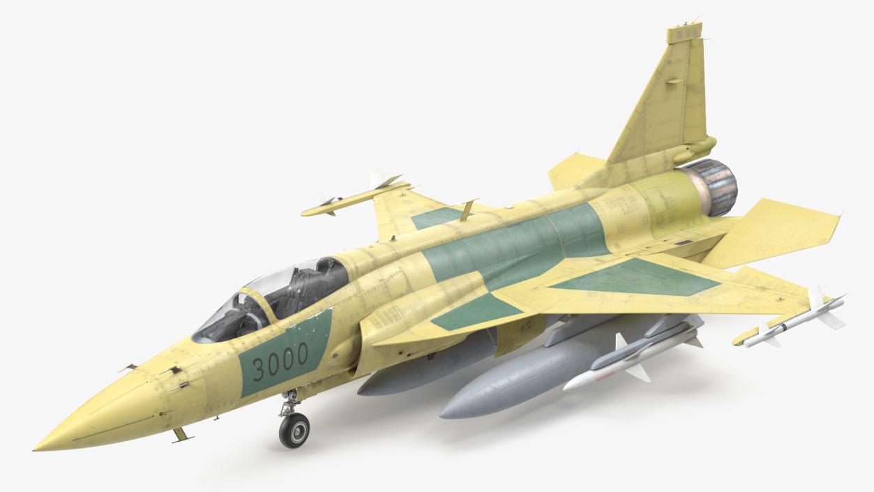 3D JF-17 Prototype with Armament Rigged