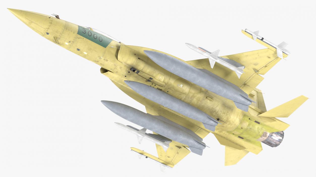 3D JF-17 Prototype with Armament Rigged