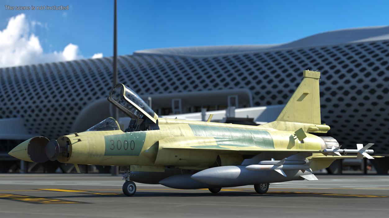 3D JF-17 Prototype with Armament Rigged