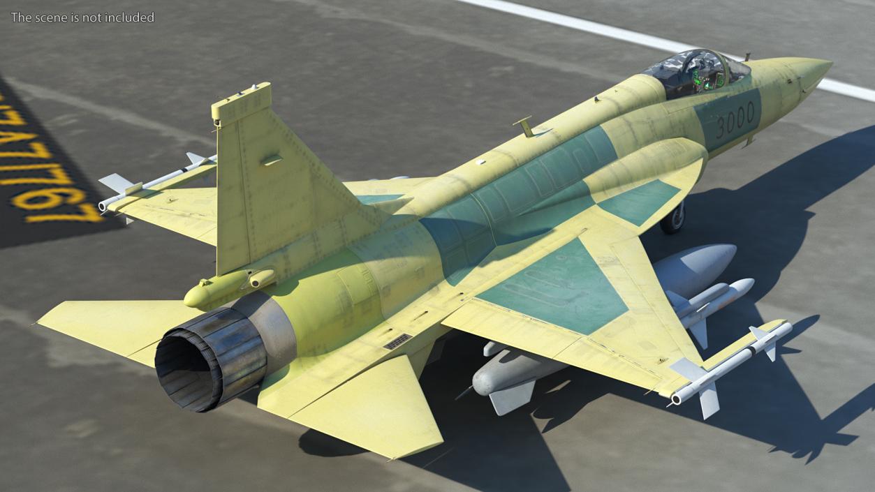 3D JF-17 Prototype with Armament Rigged