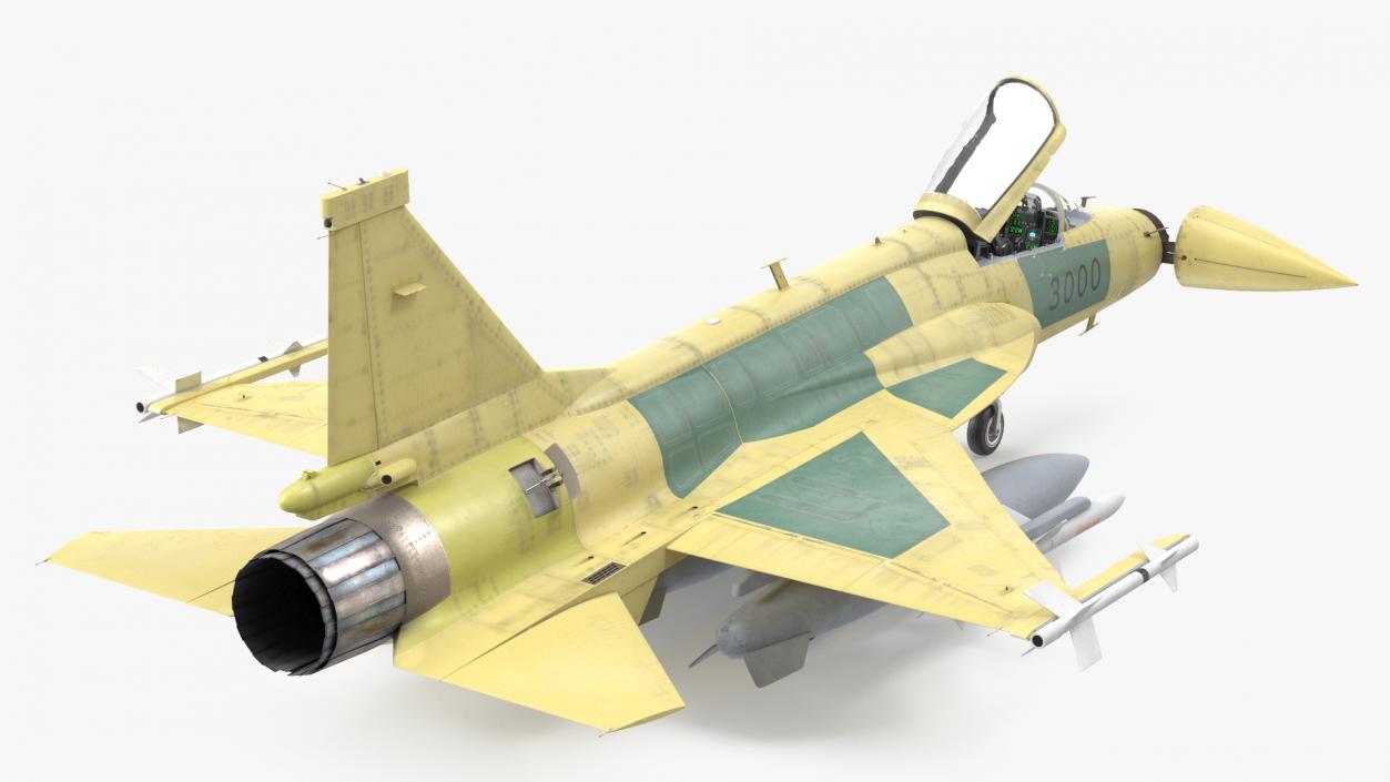 3D JF-17 Prototype with Armament Rigged