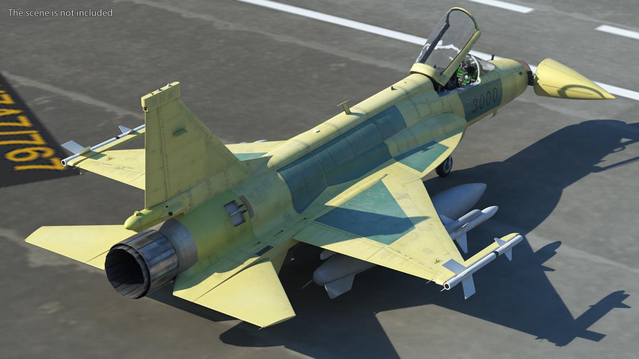 3D JF-17 Prototype with Armament Rigged