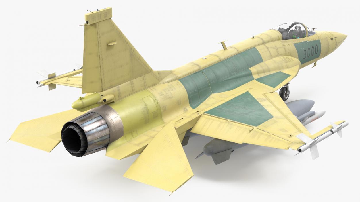 3D JF-17 Prototype with Armament Rigged