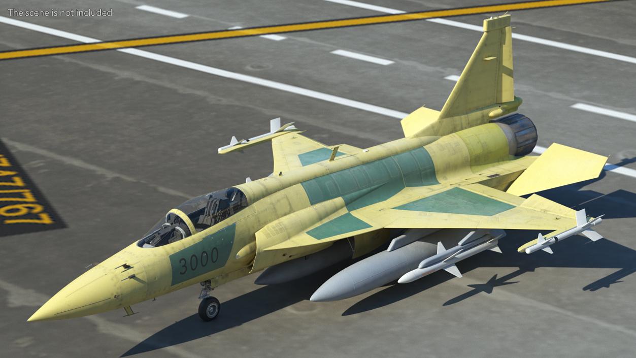 3D JF-17 Prototype with Armament Rigged